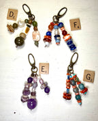 CSD Zipper Pull Charms – Handcrafted Semiprecious Stone Bag Jewelry