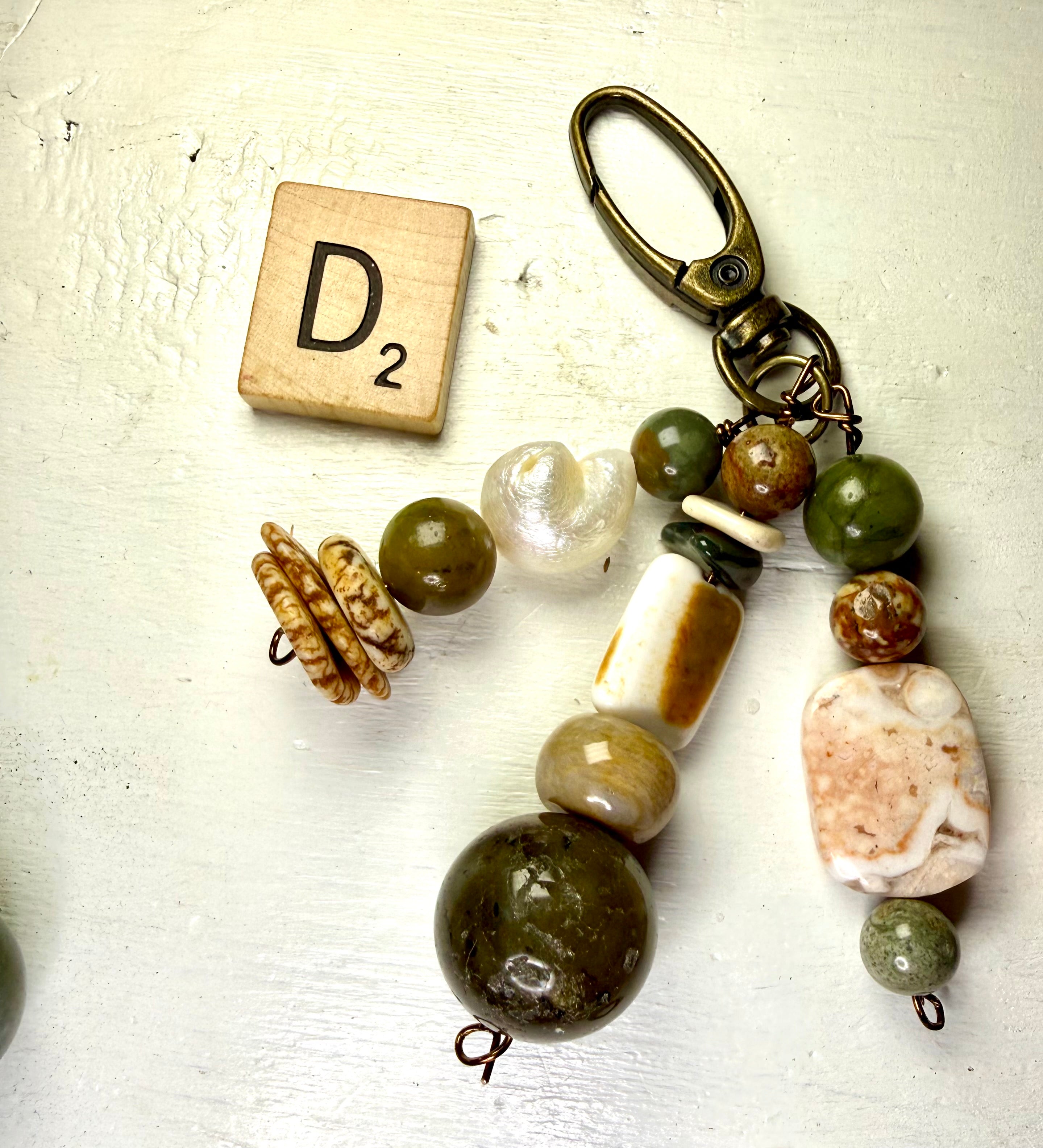 CSD Zipper Pull Charms – Handcrafted Semiprecious Stone Bag Jewelry