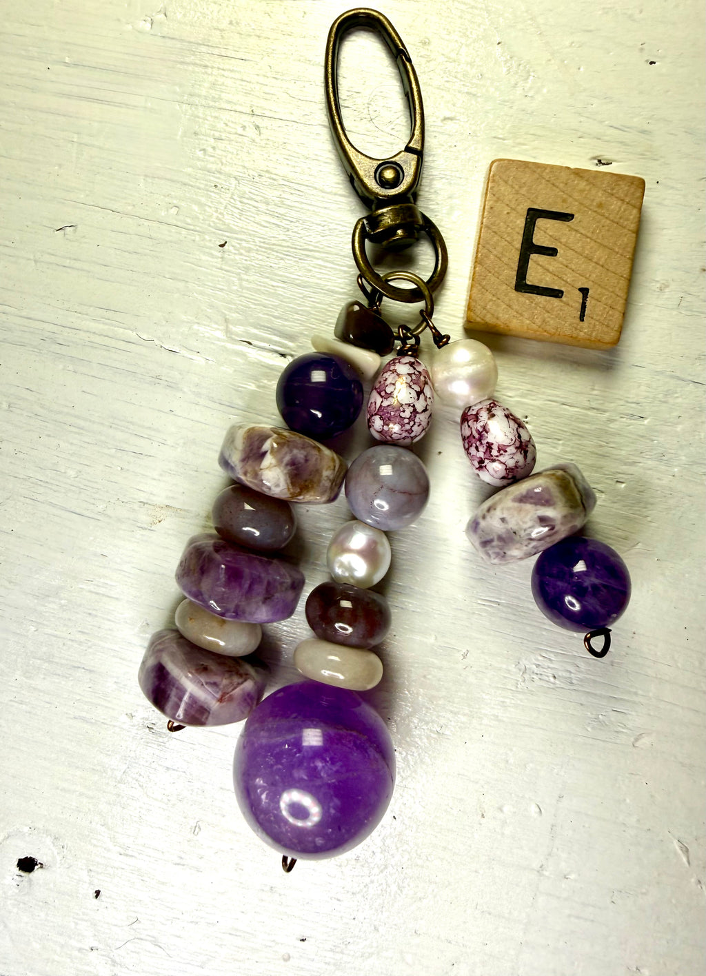 CSD Zipper Pull Charms – Handcrafted Semiprecious Stone Bag Jewelry