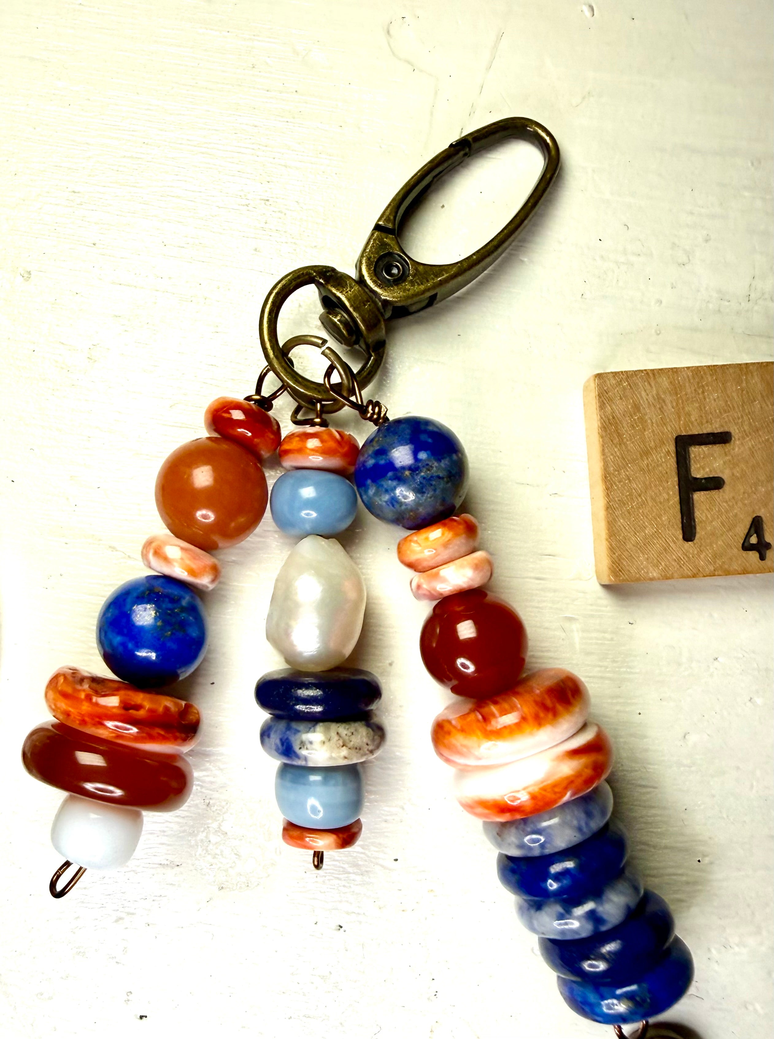 CSD Zipper Pull Charms – Handcrafted Semiprecious Stone Bag Jewelry