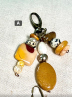 CSD Zipper Pull Charms – Handcrafted Semiprecious Stone Bag Jewelry