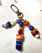 Zipper Pull Charms | 3 Strand Hand-Wired Semiprecious Stone Details