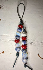 The RWB  Bag Charm Keychain - Coastal Inspired USA