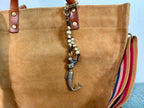 Mermaid Bag Charm Keychain - Coastal Inspired Baroque Pearl