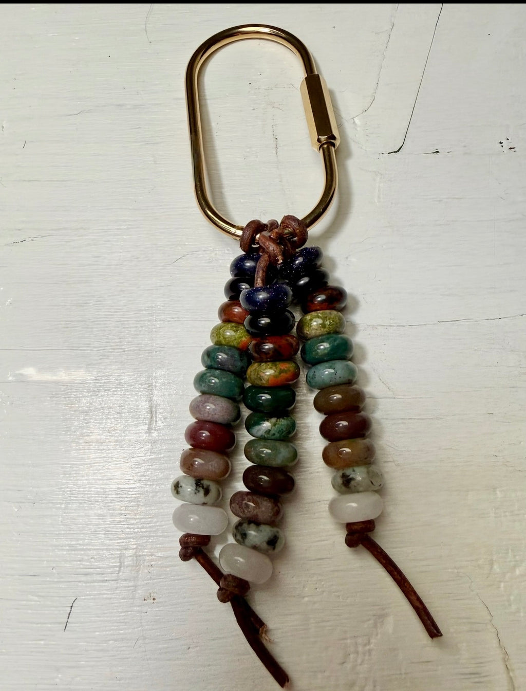 rainbow 3 strand charm