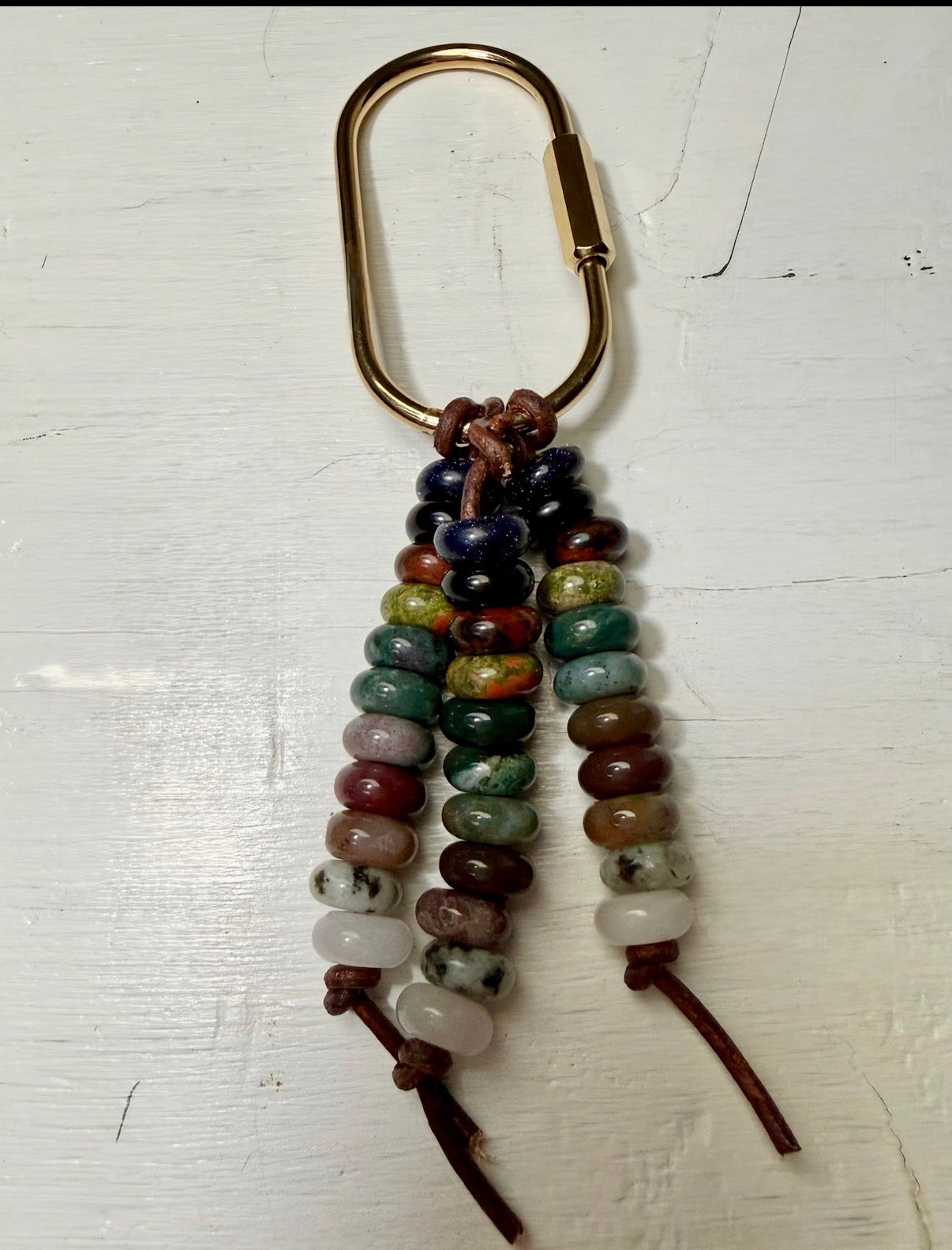 rainbow 3 strand charm