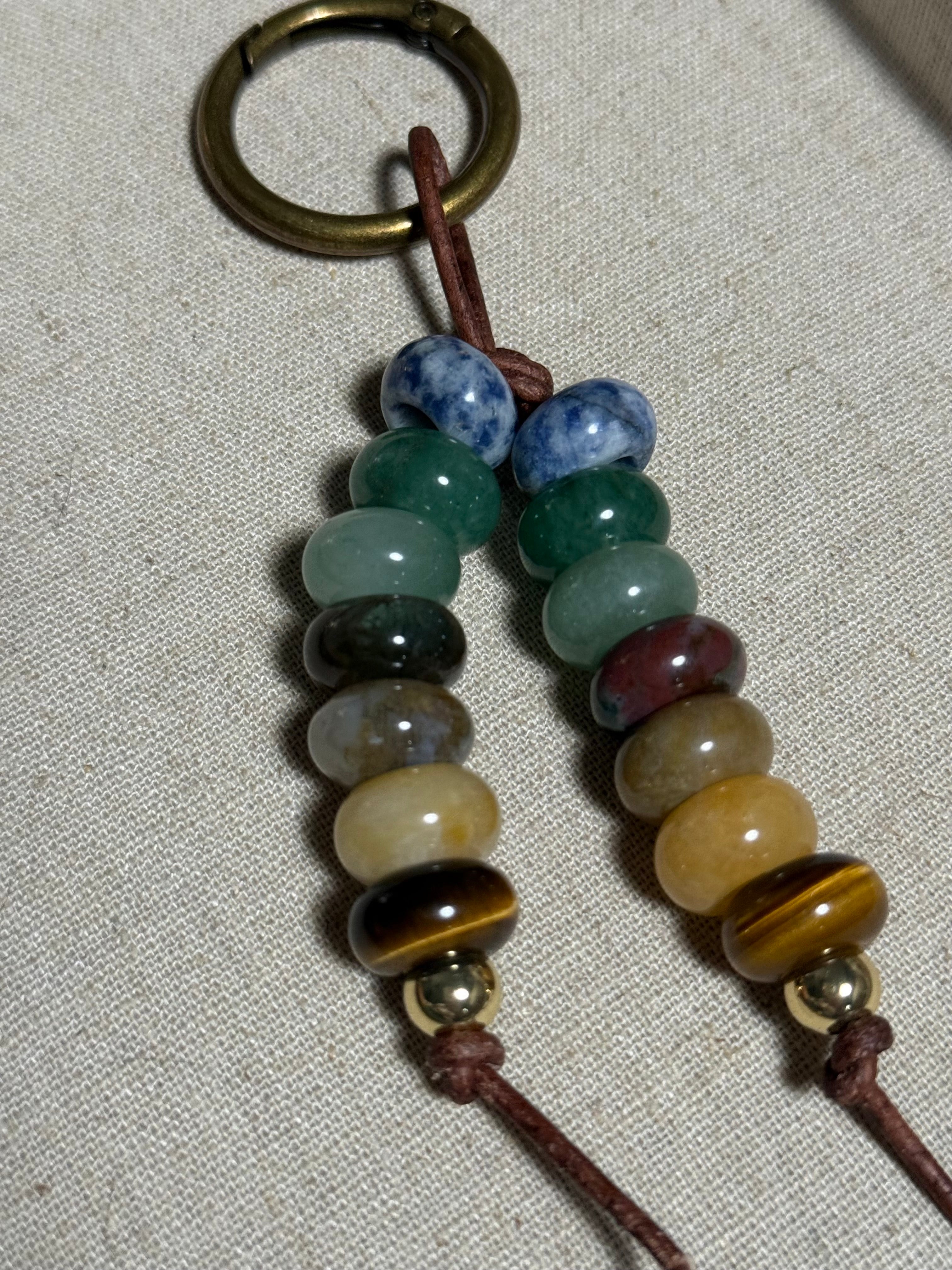 Two strand Gemstone Bag Charm the OG