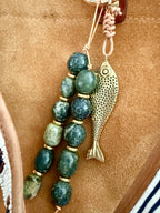 The FISH Bag Charm Keychain - Coastal Inspired Accessory
