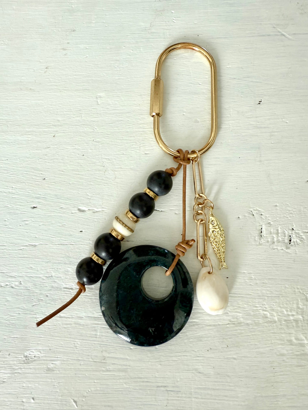 The LITTLE FISH Bag Charm Keychain - Coastal Inspired Accessory