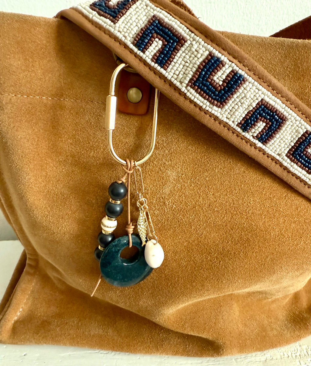 The LITTLE FISH Bag Charm Keychain - Coastal Inspired Accessory