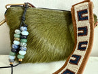 The OCEAN - Colorful Stone Double Strand Bag Charm Key Chain Accessory