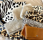 Sunnies Glasses Case Cowhide Hair Leather Accessory