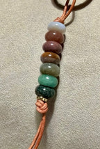 The SINGLE - Colorful Stone Single Strand Bag Charm Key Chain Accessory