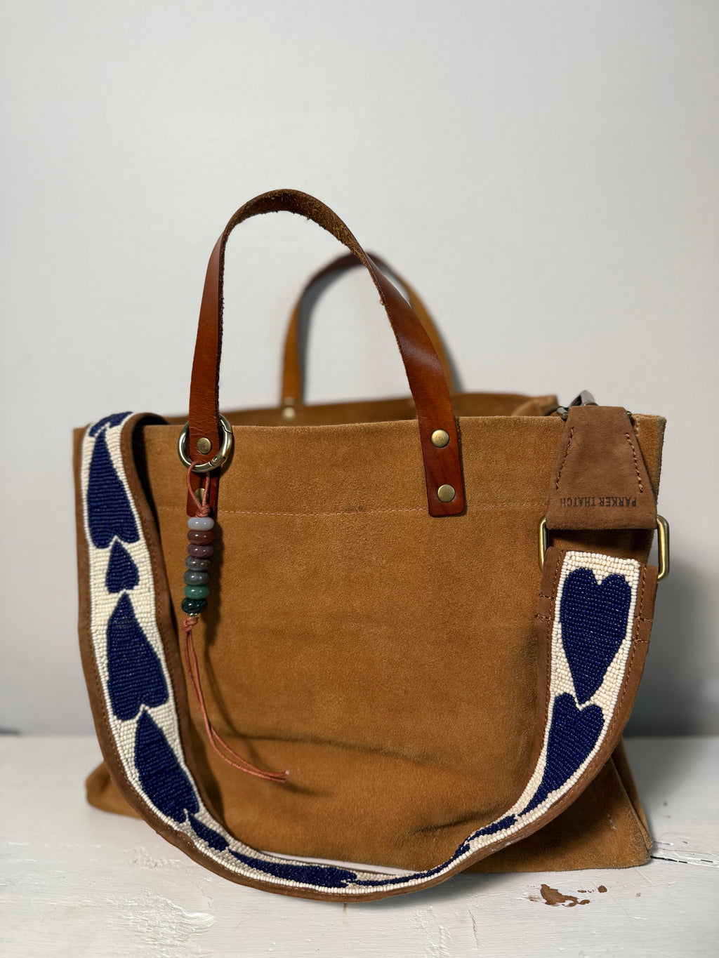 The SINGLE - Colorful Stone Single Strand Bag Charm Key Chain Accessory