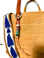 The SINGLE - Colorful Stone Single Strand Bag Charm Key Chain Accessory