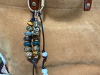 The BUDDHA Bag Charm Keychain - Semiprecious Stone Bag Purse Accessory Handmade