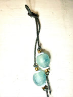 The Sea Glass Daydream Bag Charm recycled Glass wrap charm