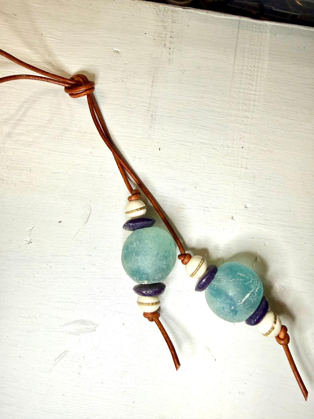 The Tidepool Treasure Bag Charm recycled Glass wrap charm