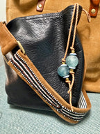 The Tidepool Treasure Bag Charm recycled Glass wrap charm