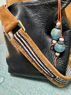The Tidepool Treasure Bag Charm recycled Glass wrap charm