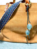 The Sea Glass Daydream Bag Charm recycled Glass wrap charm