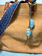 The Sea Glass Daydream Bag Charm recycled Glass wrap charm