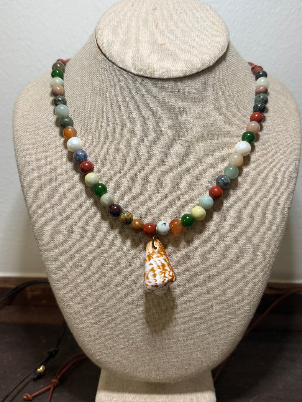 The Beachcomber’s Treasure Necklace Mix of Semiprecious Stones 22 inches