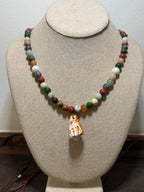 The Beachcomber’s Treasure Necklace Mix of Semiprecious Stones 22 inches