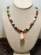 The Beachcomber’s Treasure Necklace Mix of Semiprecious Stones 22 inches