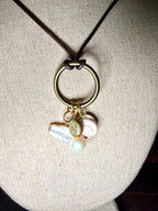 The Mermaid Trinket Necklace -Shells-Pearls-Beach Lovers 30 inches adjustable