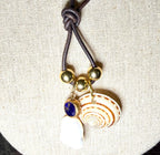 The Mermaid Trinket Necklace -Shells-Pearls-Beach Lovers 30 inches adjustable