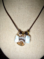 The Mermaid Trinket Necklace -Shells-Pearls-Beach Lovers 30 inches adjustable