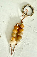 The Chardonnay bag charm stone keychain