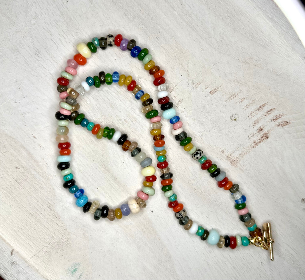 The Sunset Society Beaded Necklace  beach girl boho coastl chic