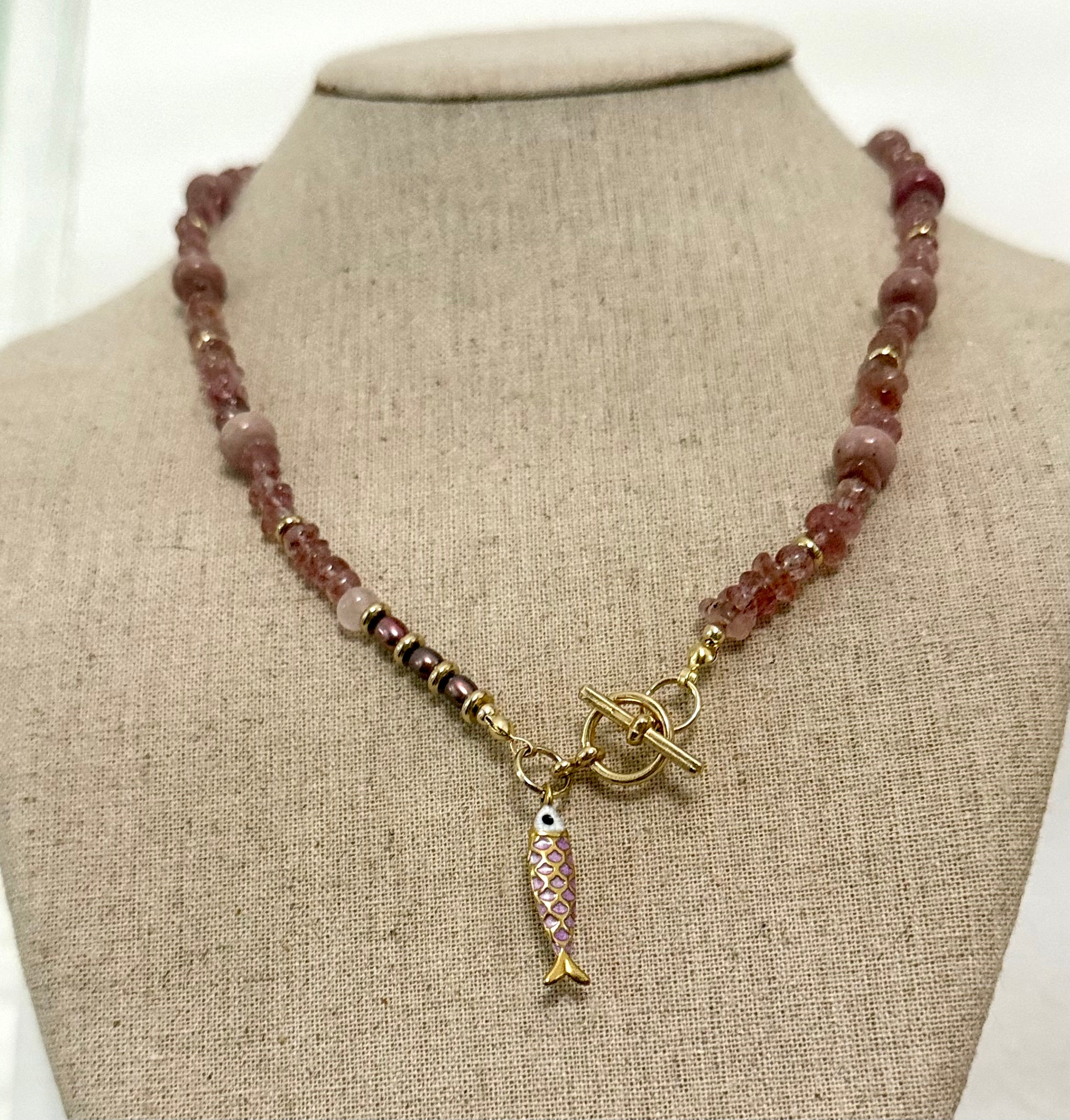 The Sunset Society Beaded Necklace  beach girl boho coastl chic