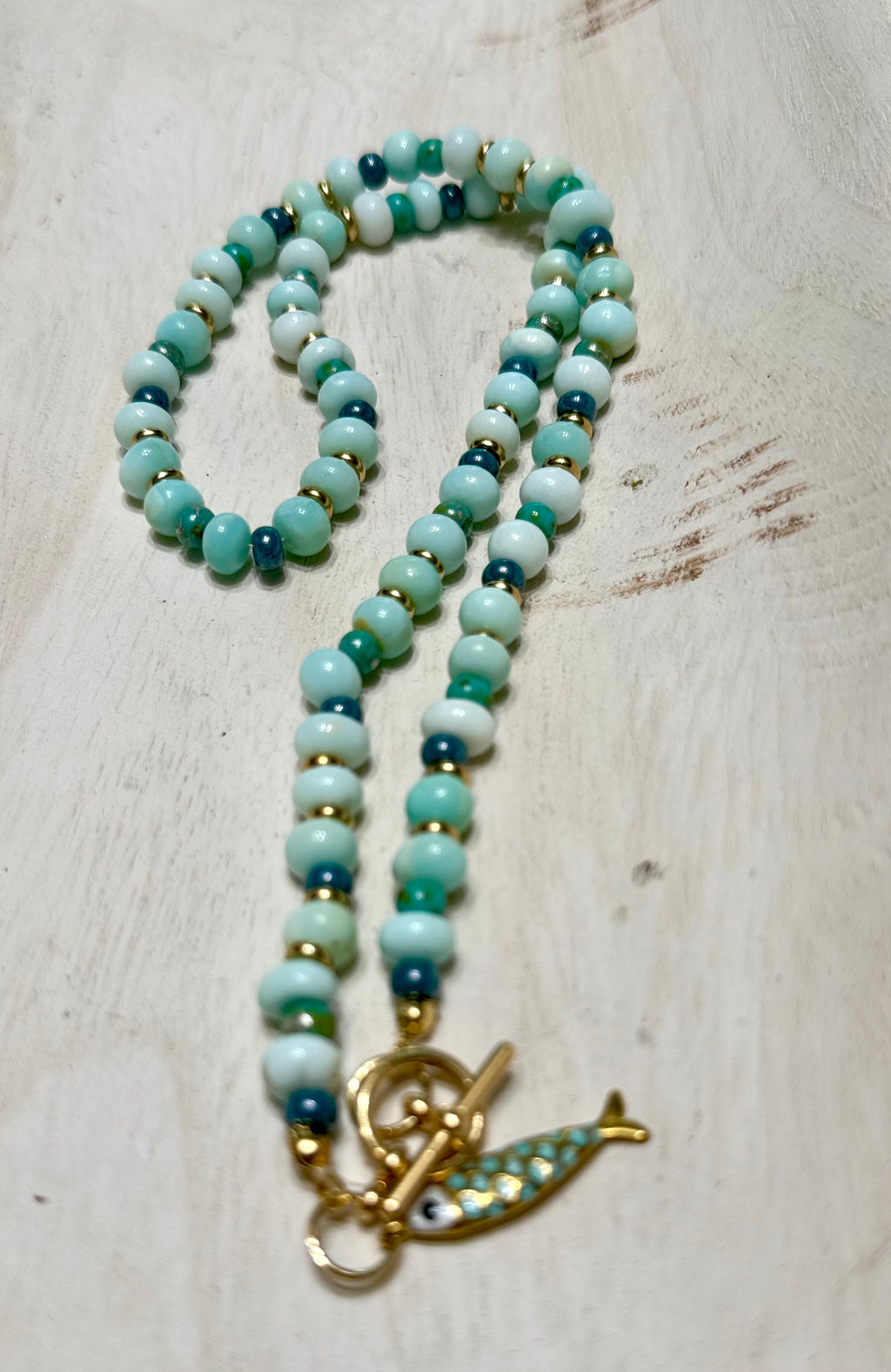 The Sunset Society Beaded Necklace  beach girl boho coastl chic