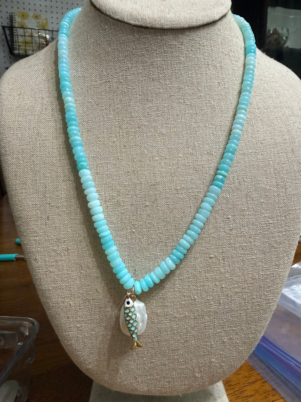 The Sunset Society Beaded Necklace  beach girl boho coastl chic