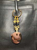 The Abby | Vintage Abalone Shell Bag Charm | A One-of-a-Kind Treasure Reimagined
