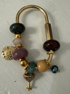 The CLASP CHARM - Handmade Semiprecious Bag Accessory keychain