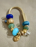 The CLASP CHARM - Handmade Semiprecious Bag Accessory keychain