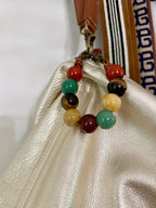 The biggies bag charm semiprecious stone boho chic