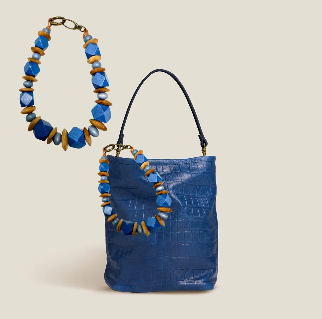 THE MEDIUM BEADED STRAP bag strap purse necklace