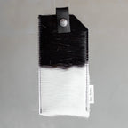 Snap Closure Glass Case Sunnies Cowhide Hair Leather  accessory