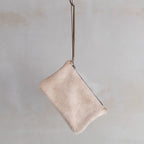 Clutch Wristlet Cowhide Hair Leather bag purse